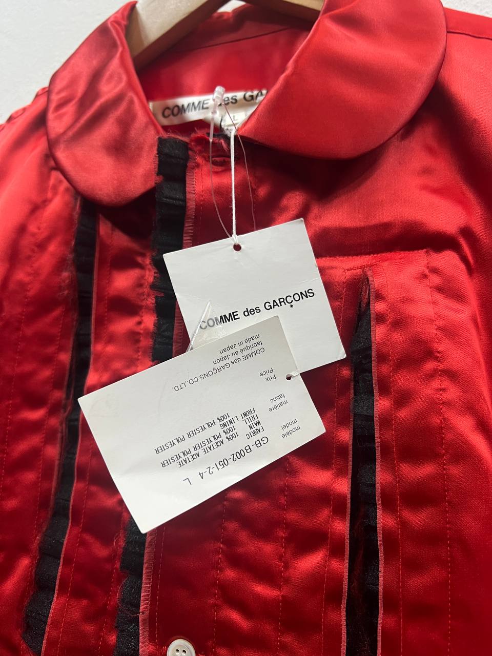 AW18 Comme Des Garcons Frill Distressed Shirt