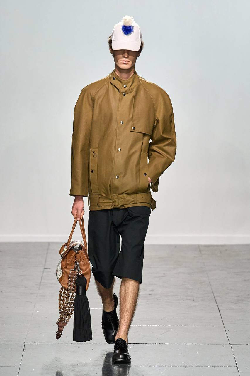 SS24 Stefan Cooke "Away" Short Waxed Coat