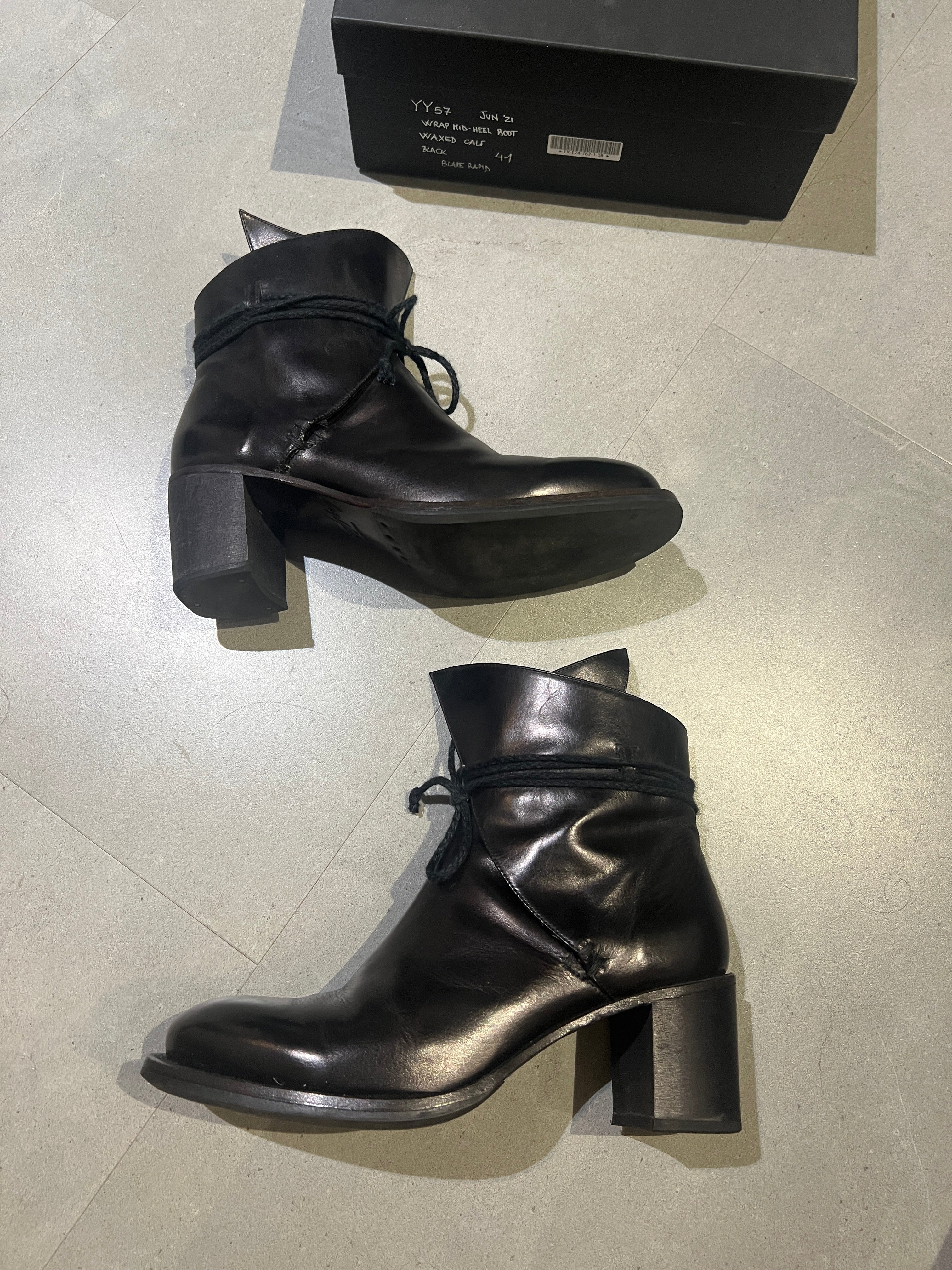 AW21 Yohji Yamamoto x CHEREVICHKIOTVICHKI Wrap Boots