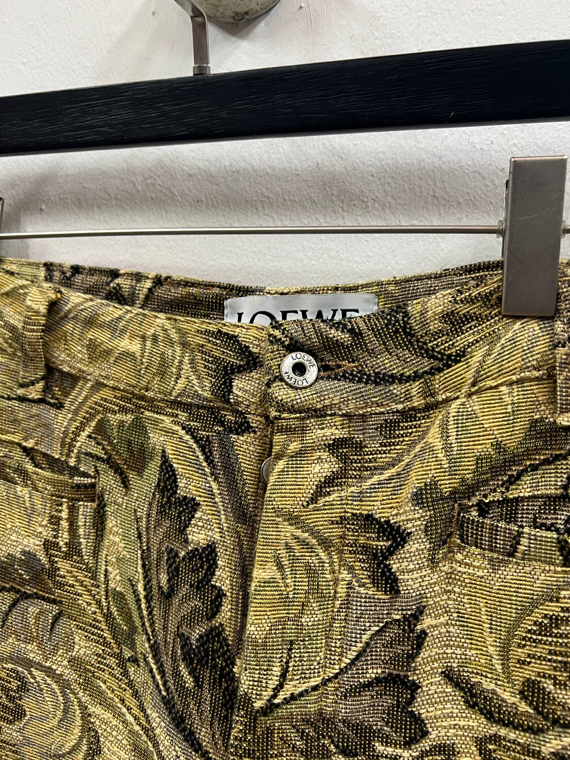 2017 Loewe x William Morris Floral Tapestry Fisherman Pants
