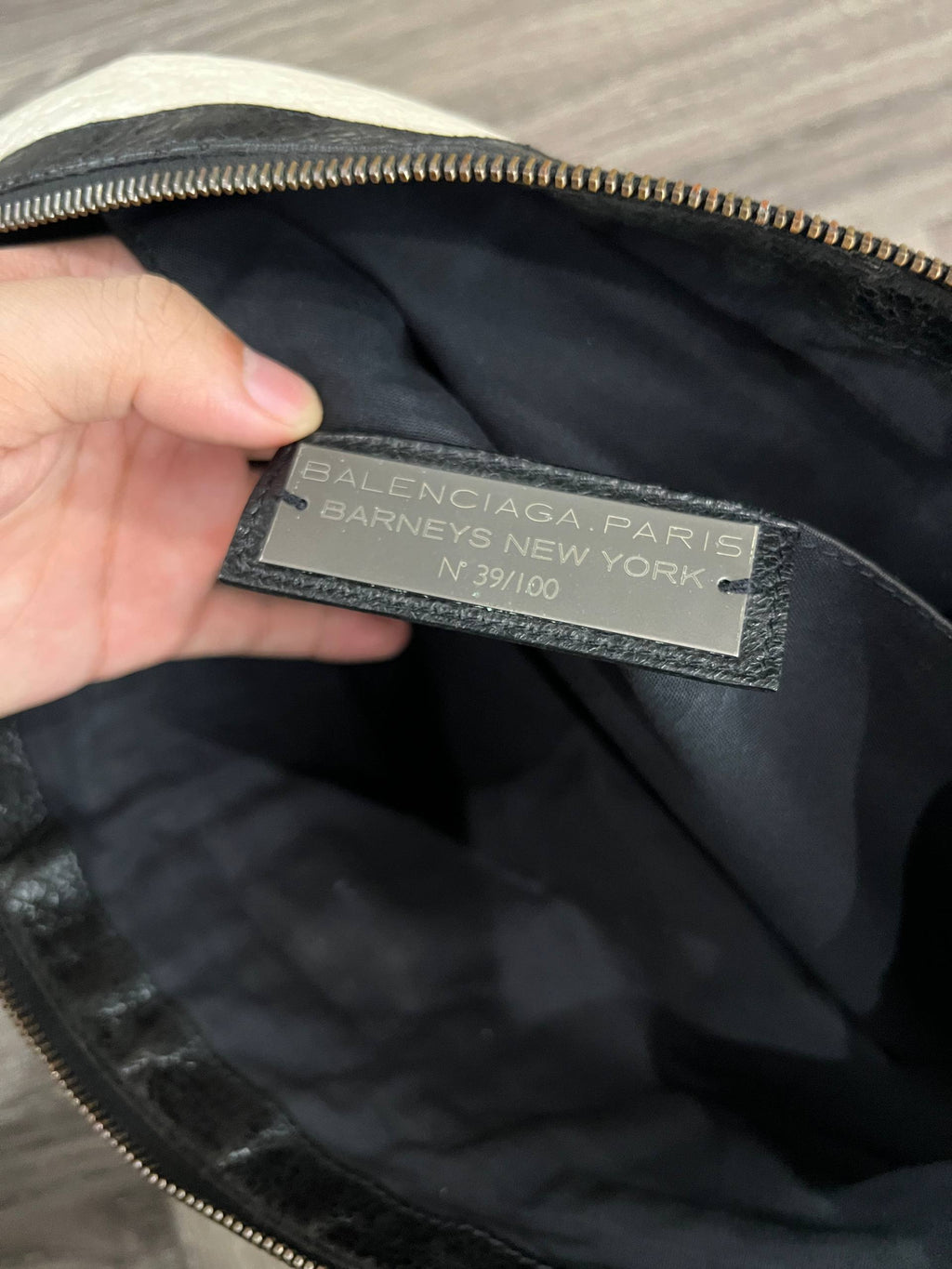 AW13 Balenciaga x Barneys New York Motocross Classic Lambskin Clip Large Clutch