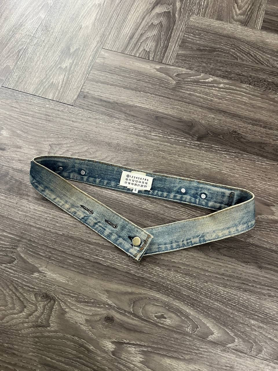 AW99 Maison Martin Margiela Backstitch Artisanal Denim Belt