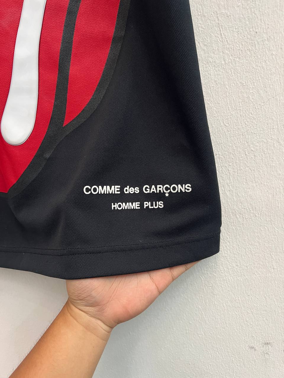 SS06 Comme Des Garcons Homme Plus x The Rolling Stones Runway Embossed Logo Shirt
