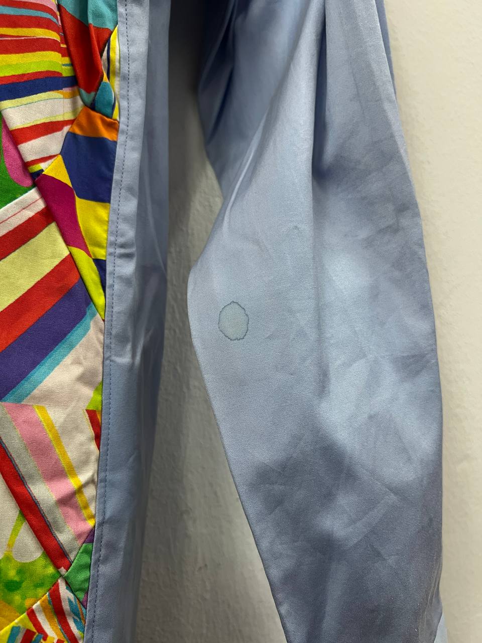SS15 Comme Des Garcons Shirt Asymmetrical Psychedelic Print Shirt