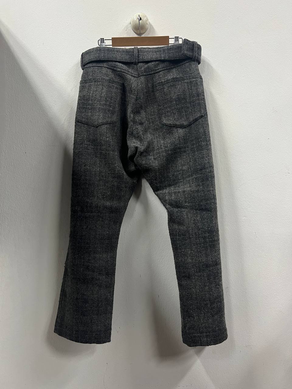 AW06 Yohji Yamamoto Felted Wool Belt Pants