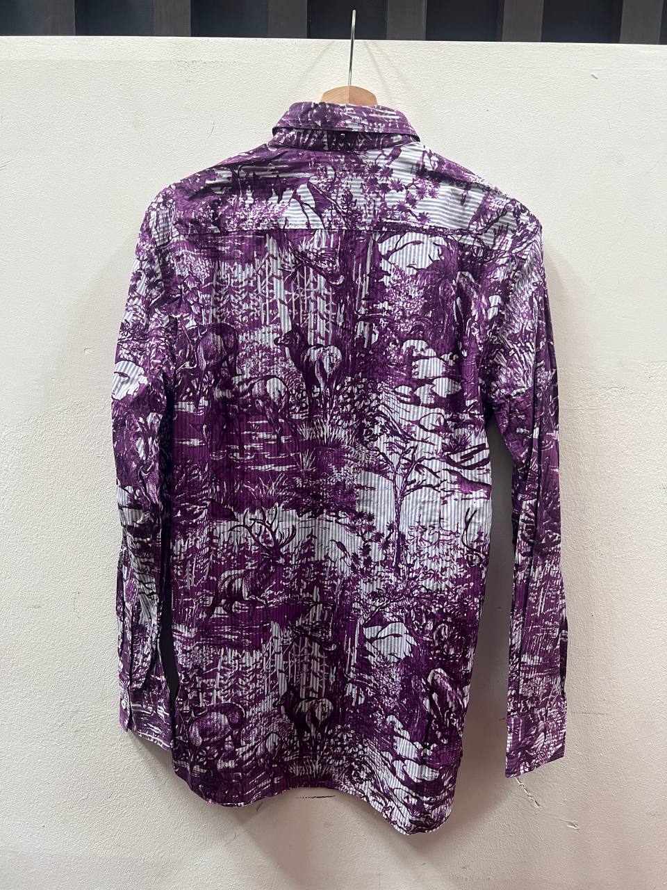 AW16 Vivienne Westwood Man Purple Toile Print Shirt