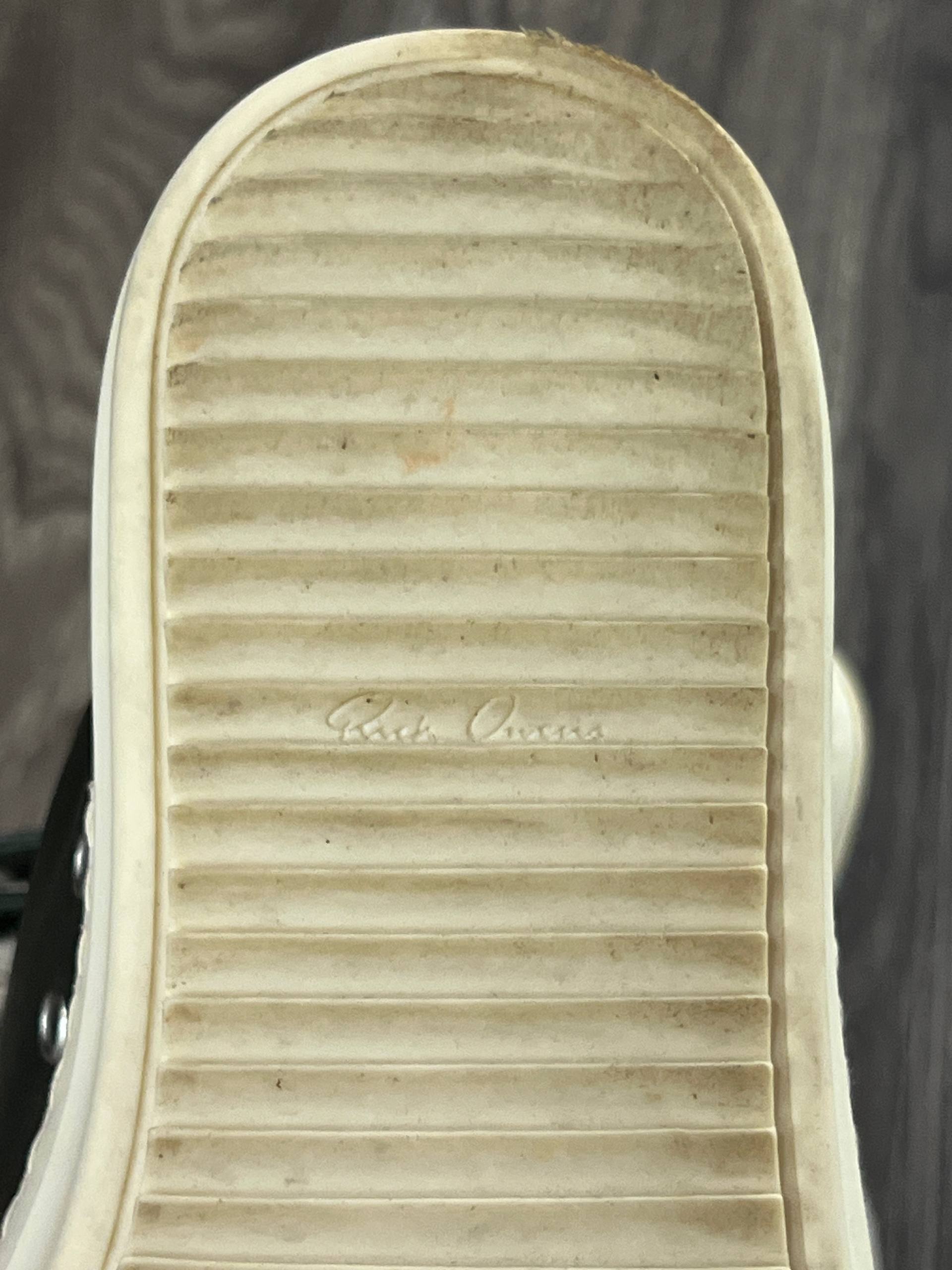 AW24 Rick Owens Porterville Forest Green Jumbo Lace Ramones Low