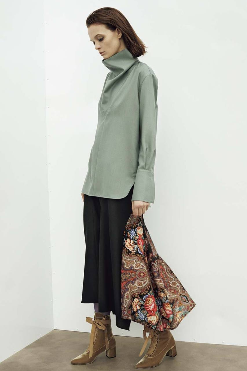 SAMPLE AW17 Y’s Pink by Takeshi Kosada Russian Floral Skirt