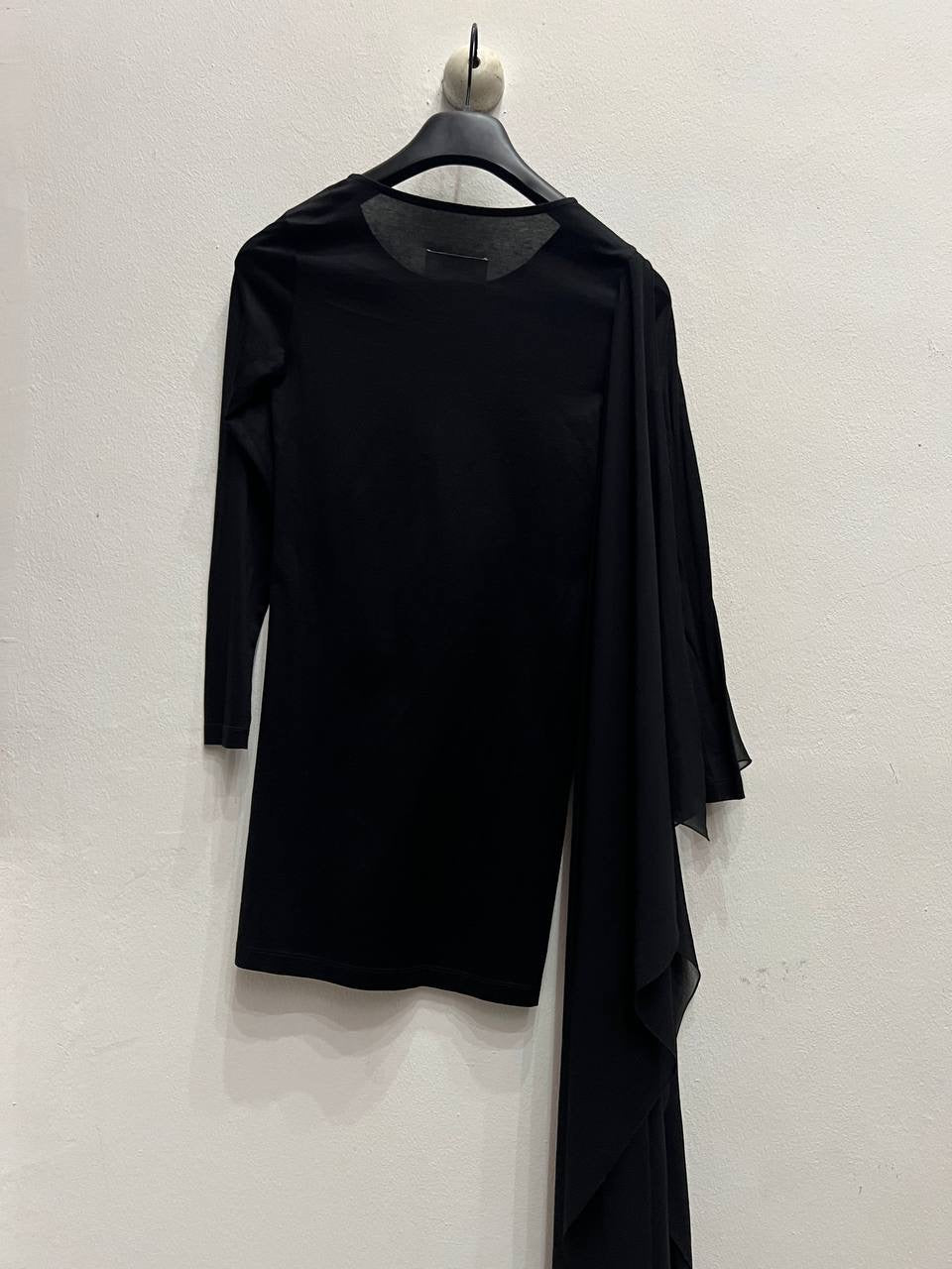MM6 Maison Margiela Asymetrical Drape Long Sleeve Shirt
