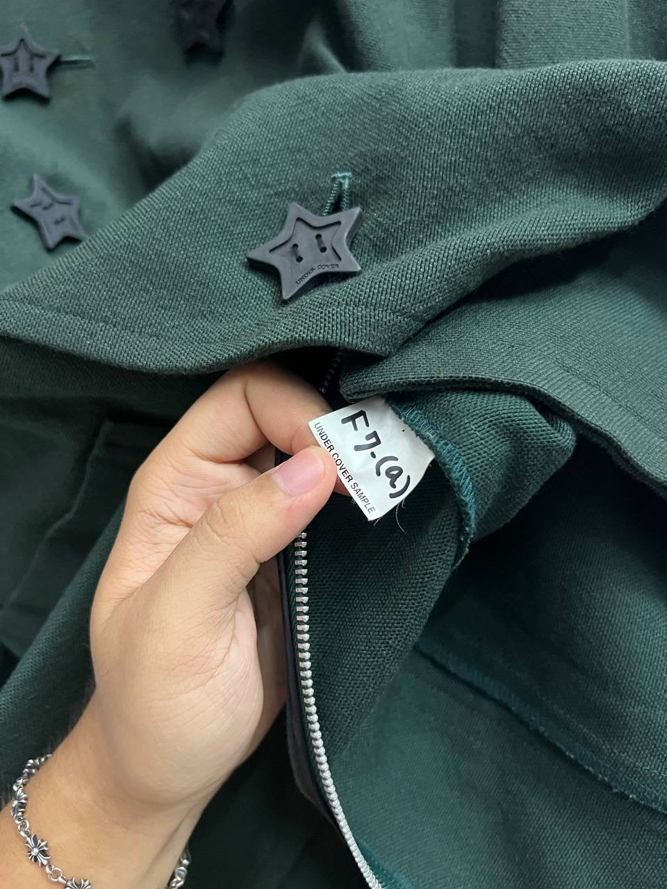 SAMPLE AW02 Undercover Witches Cell Division Backzip Peacoat