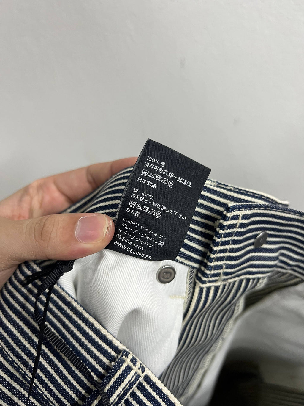 SS20 Celine Hickory Stripe Serge Denim