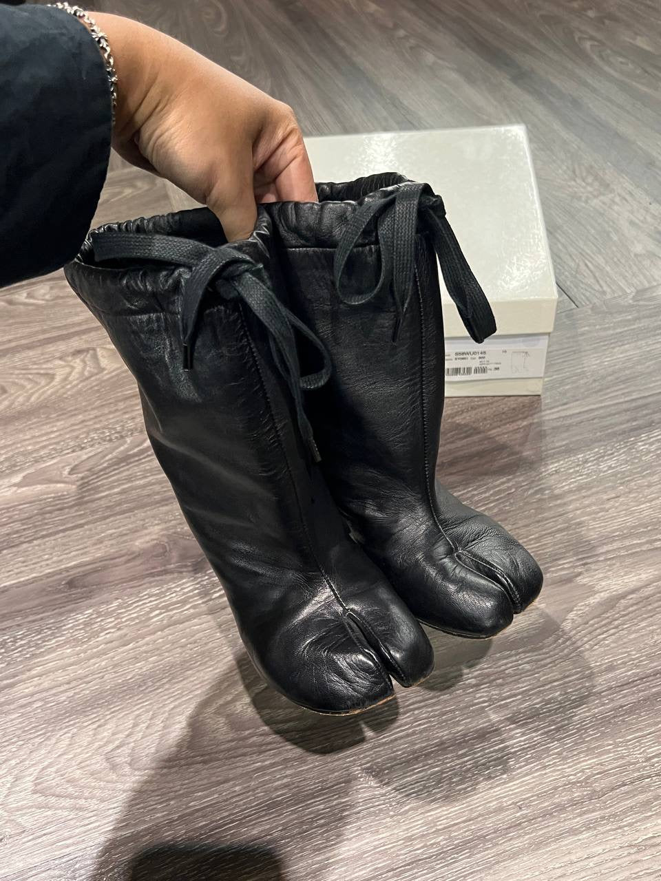 AW17 Maison Margiela Drawstring Balloon Tabi Boots