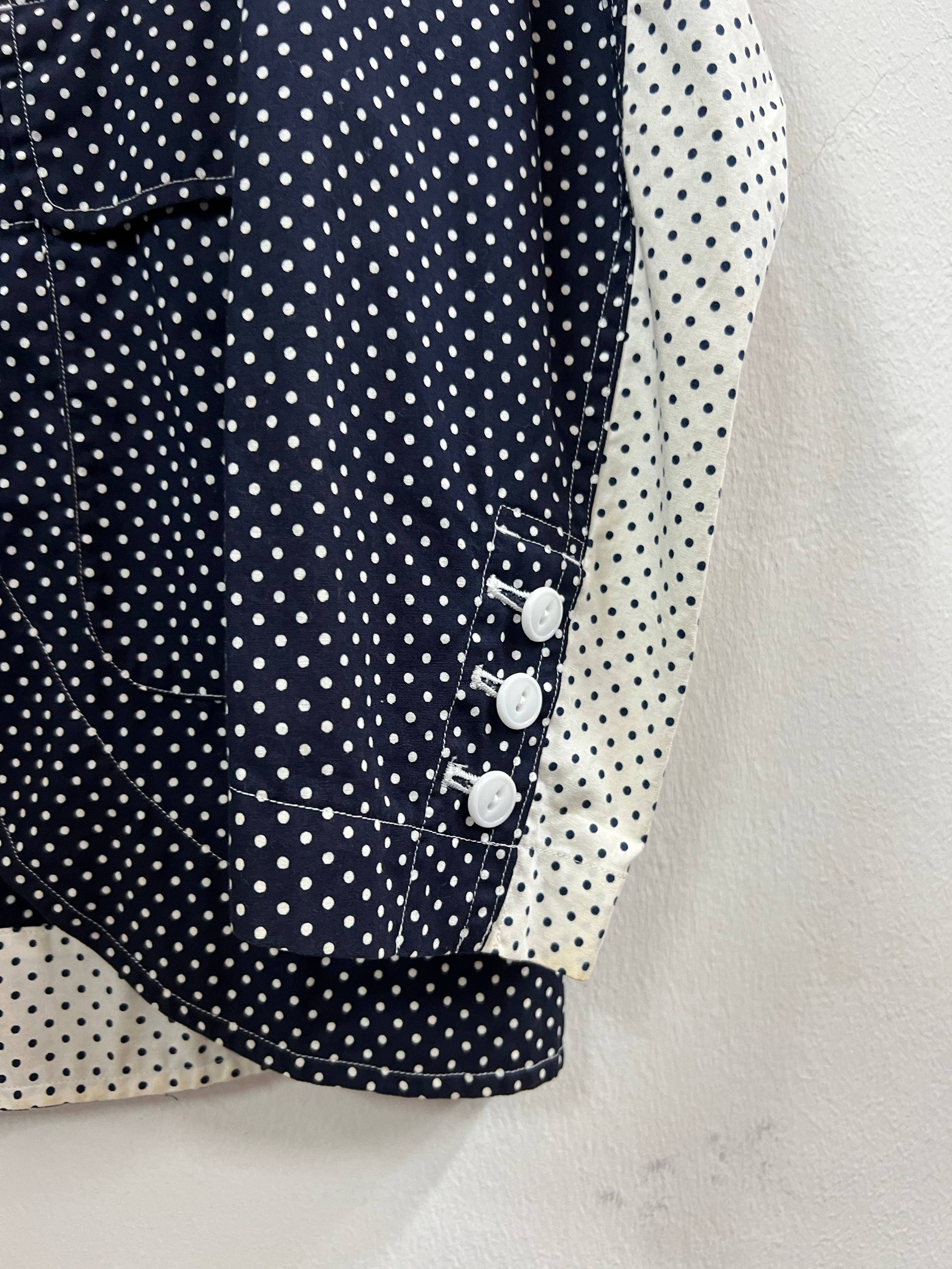 SS12 GANRYU Comme Des Garcons Deconstructed Polka Dots Jacket