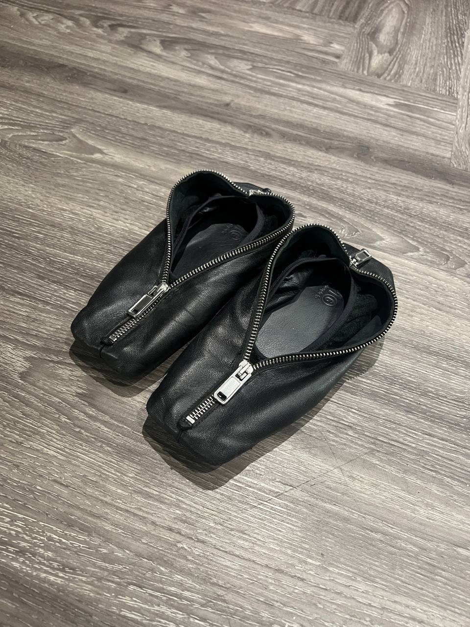 Pre Fall 2021 MM6 Maison Margiela Pencil Case Square Toe Ballerina Flats