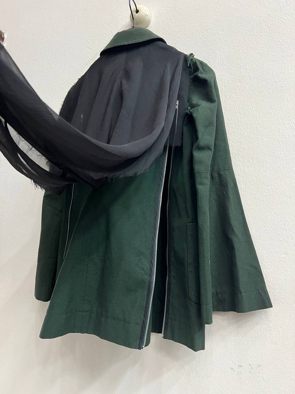 SAMPLE AW02 Undercover Witches Cell Division Backzip Peacoat