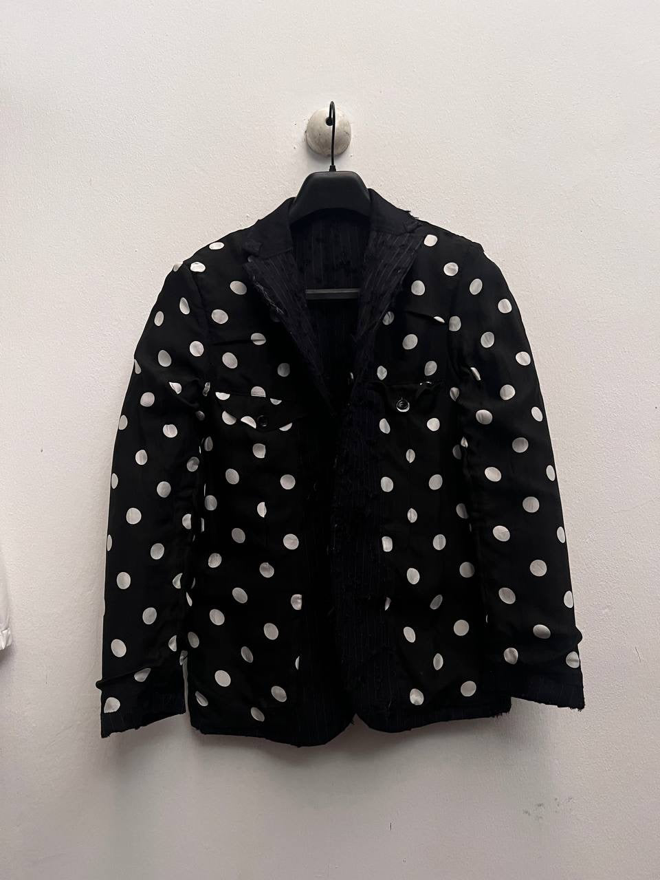AW04 Junya Watanabe Man Destroyed Pinstripe Blazer