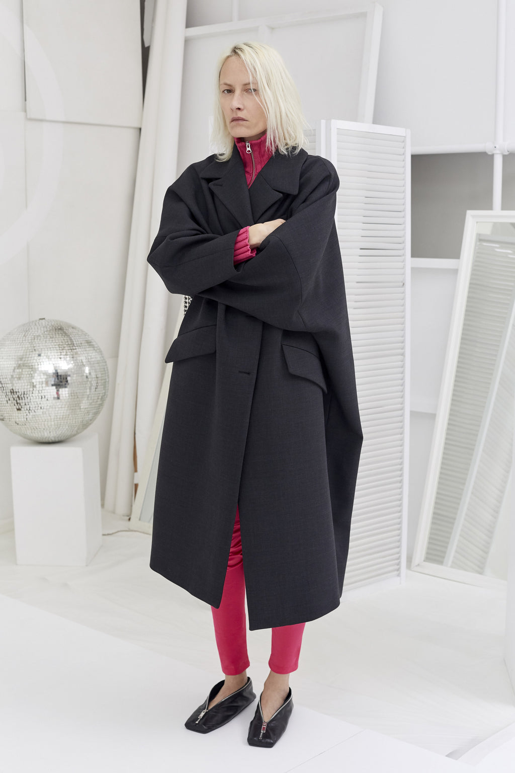 Pre Fall 2021 MM6 Maison Margiela Pencil Case Square Toe Ballerina Flats