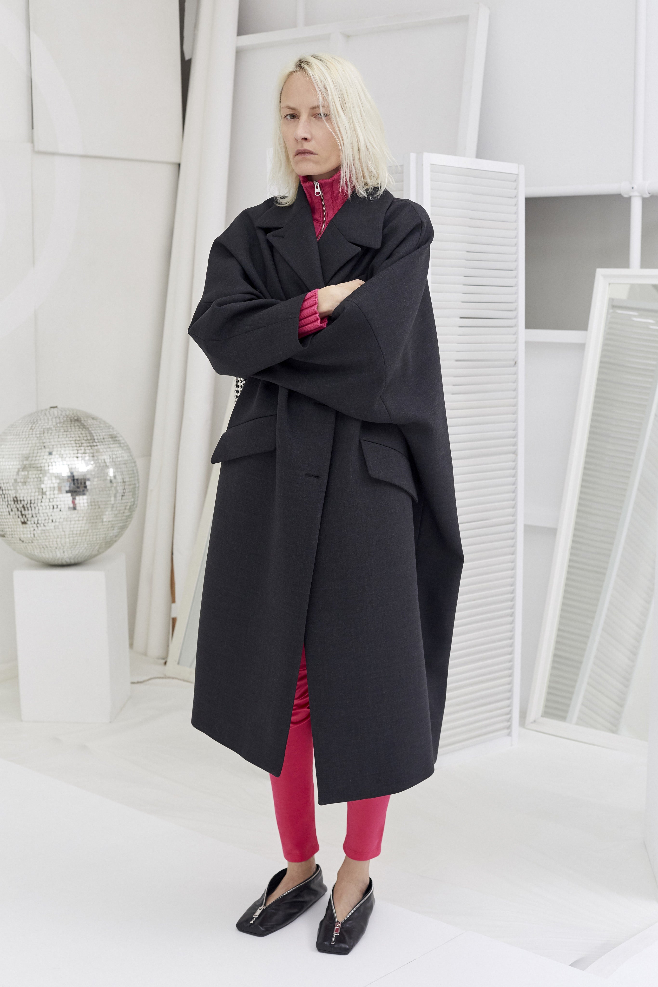 Pre Fall 2021 MM6 Maison Margiela Pencil Case Square Toe Ballerina Flats