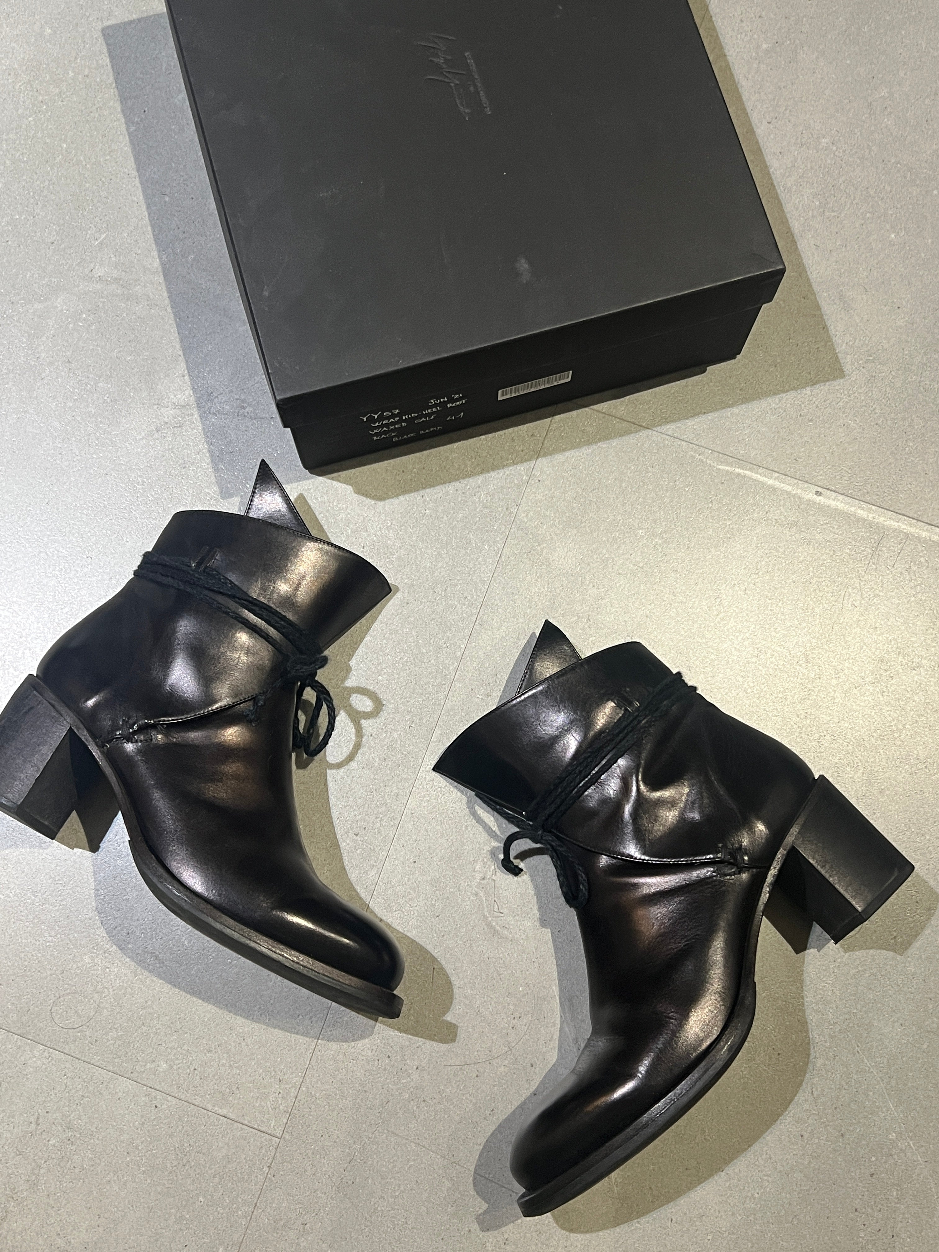 AW21 Yohji Yamamoto x CHEREVICHKIOTVICHKI Wrap Boots