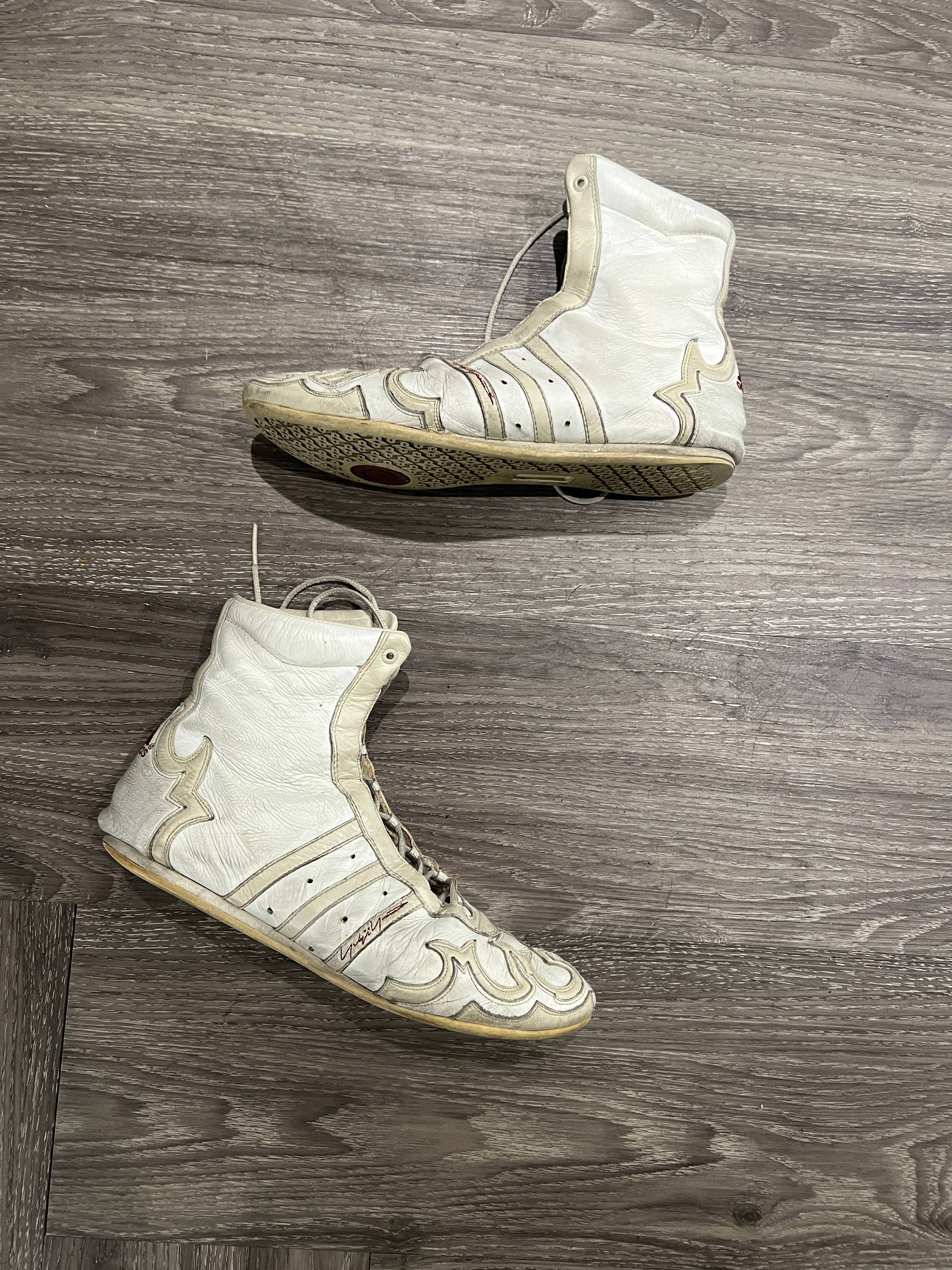 SS02 Yohji Yamamoto x Adidas Prajna Highs Leather Boxing Boots