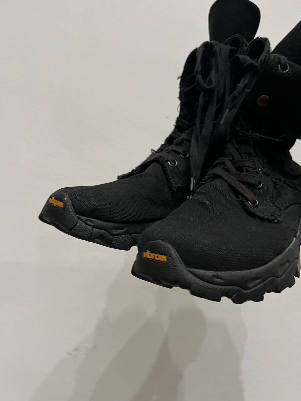 AW19 Yohji Yamamoto Pour Homme Vibram Distressed Boots