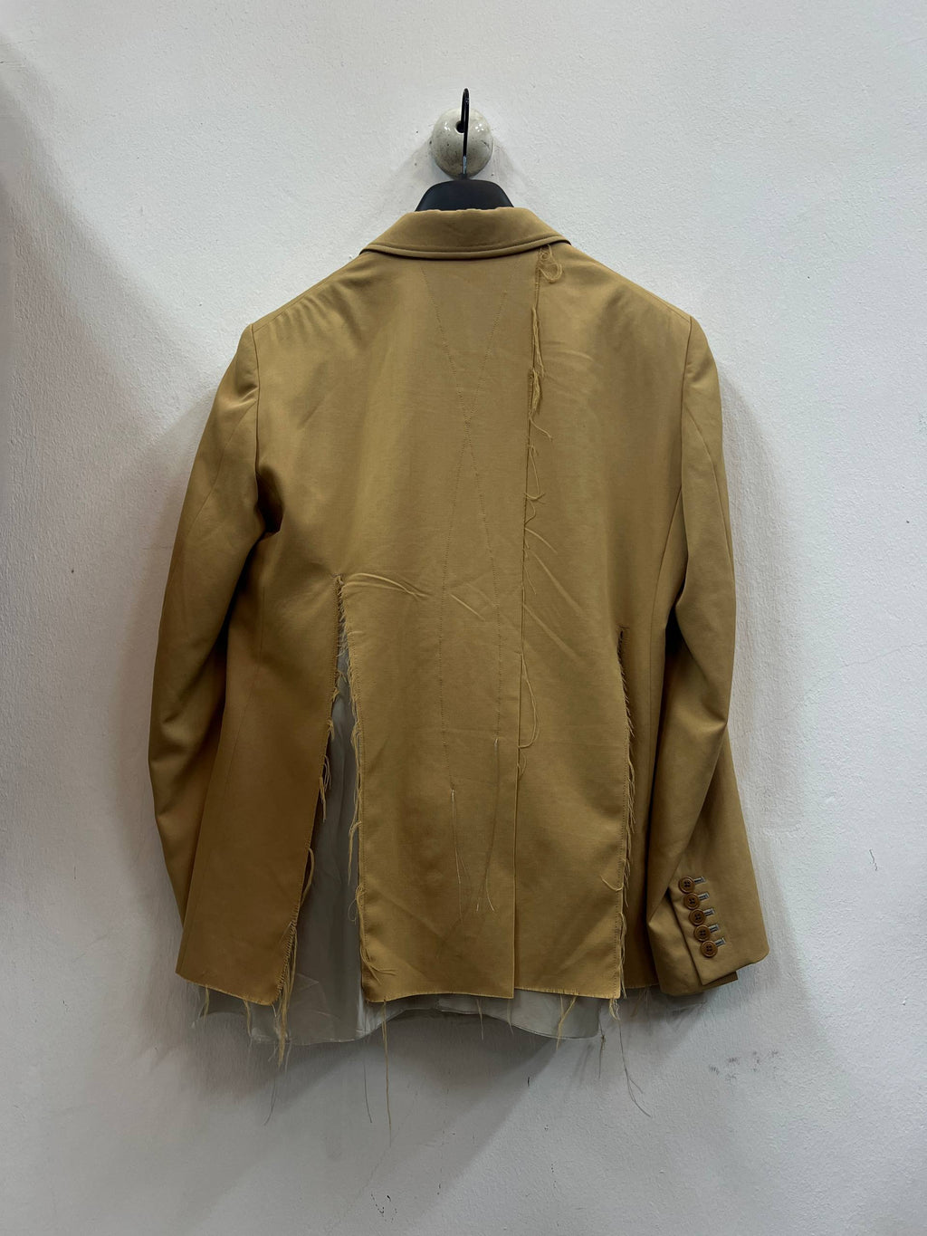 SS19 Sulvam Raw Hem Two Piece Suit Blazer