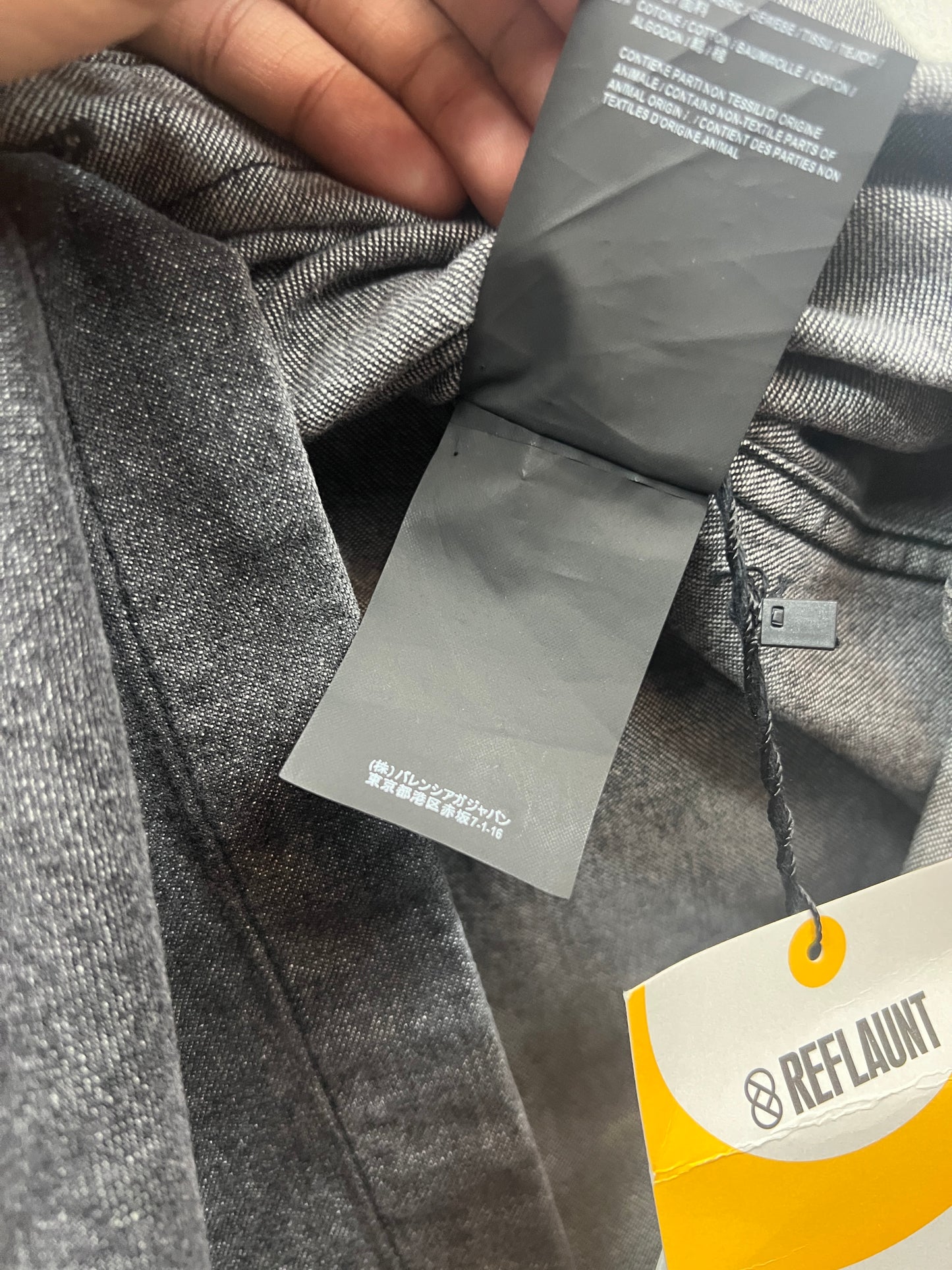 SS18 Balenciaga Europe Distressed Denim Vest