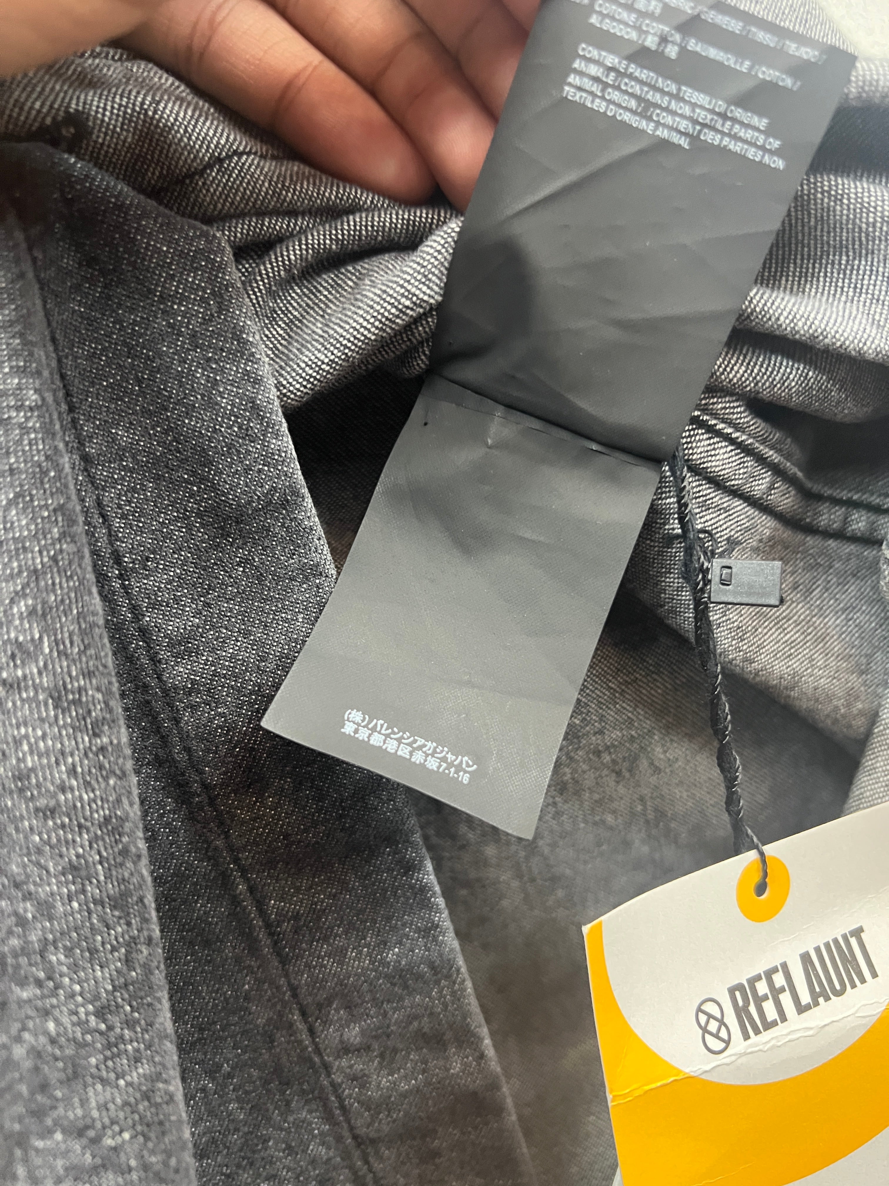 SS18 Balenciaga Europe Distressed Denim Vest