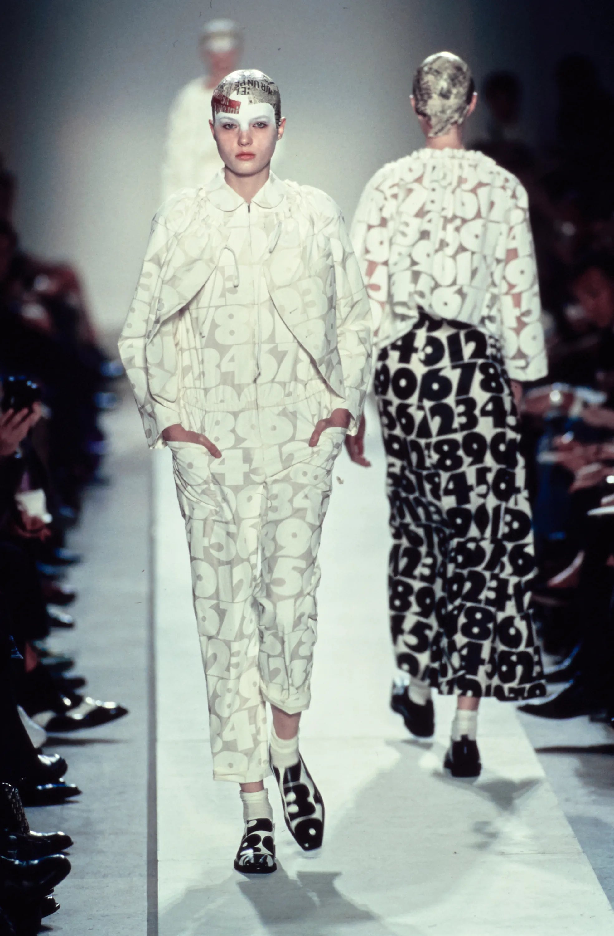 SS02 Comme Des Garcons "Ethnic Couture" Numbers Coveralls