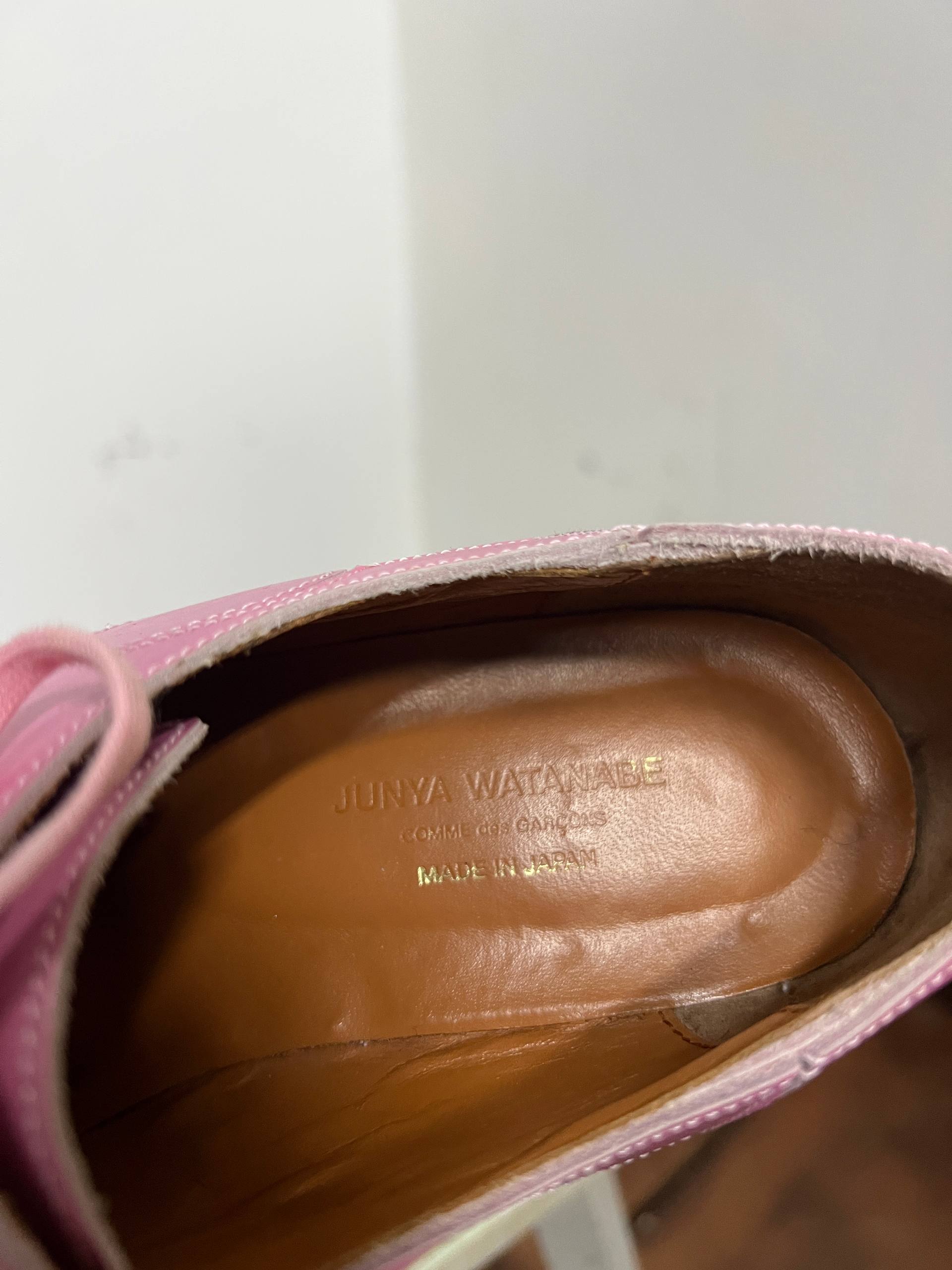 SS15 Junya Watanabe Pink Circle Wedged Platform Shoes