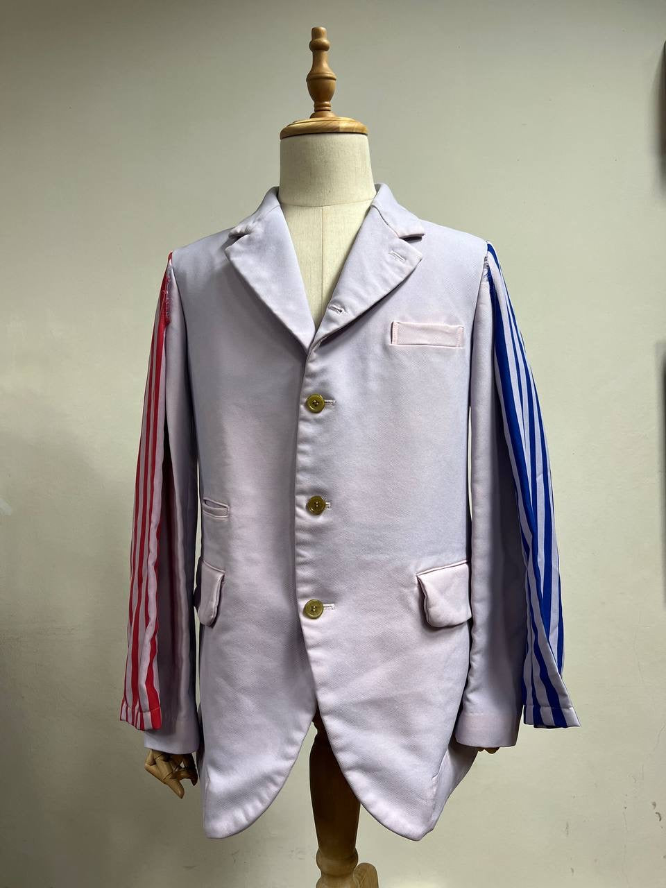SS23 Comme Des Garcons Homme Plus “Another Kind Of Punk” 4 Sleeve Boned Hem Jester Jacket