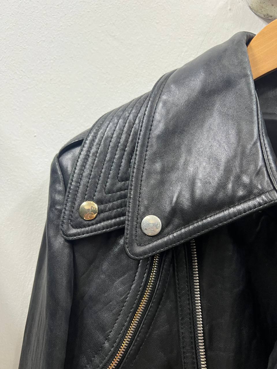 AW11 Juun.J Detachable Layered Double Rider Leather Jacket