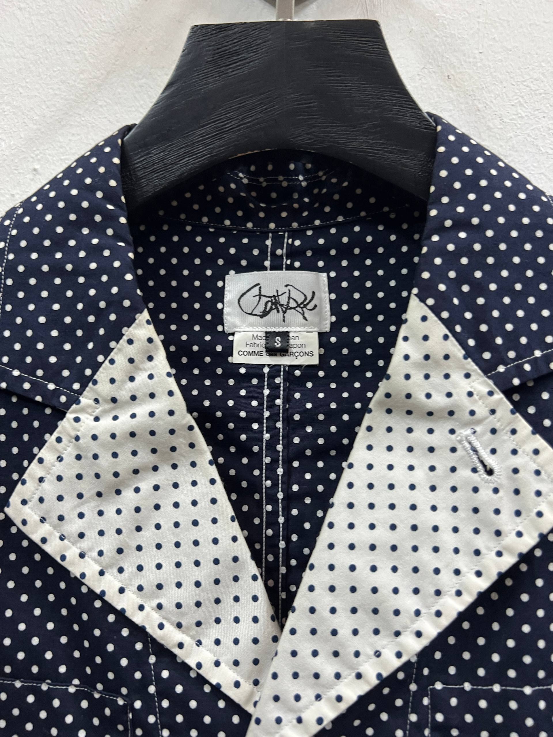 SS12 GANRYU Comme Des Garcons Deconstructed Polka Dots Jacket