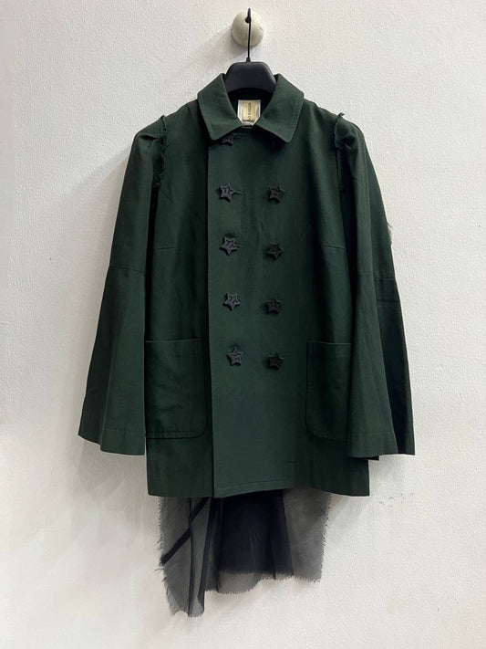 SAMPLE AW02 Undercover Witches Cell Division Backzip Peacoat