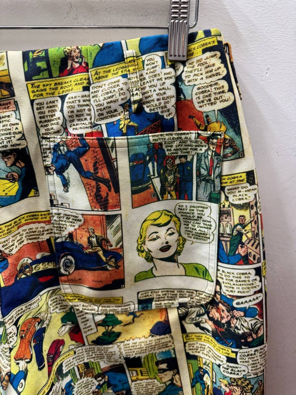 AW18 Comme Des Garcons Homme Plus “White Shock” Comic Strip Balloon Pants