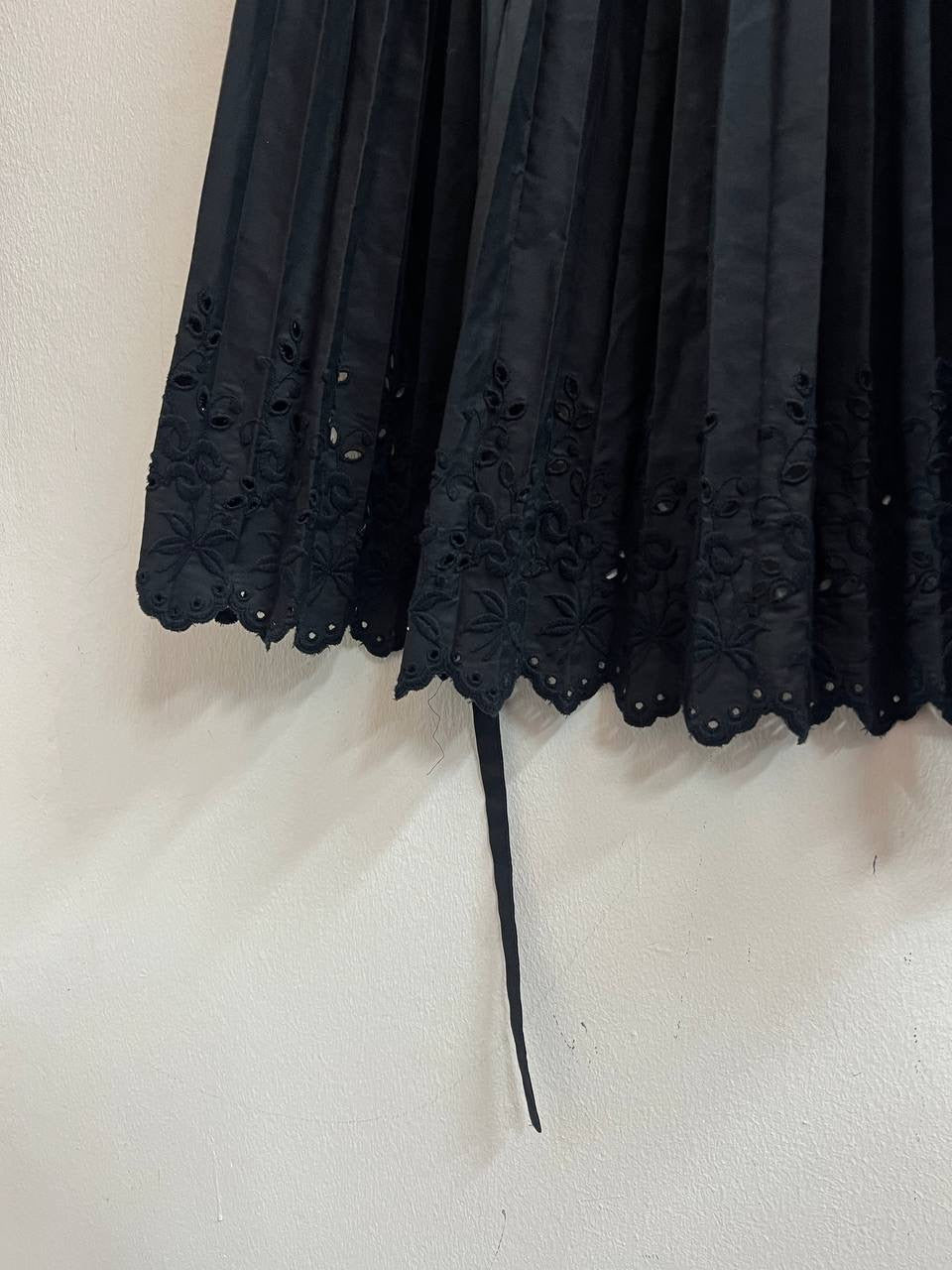 SS02 Comme Des Garcons Pleated Floral Wrap Skirt
