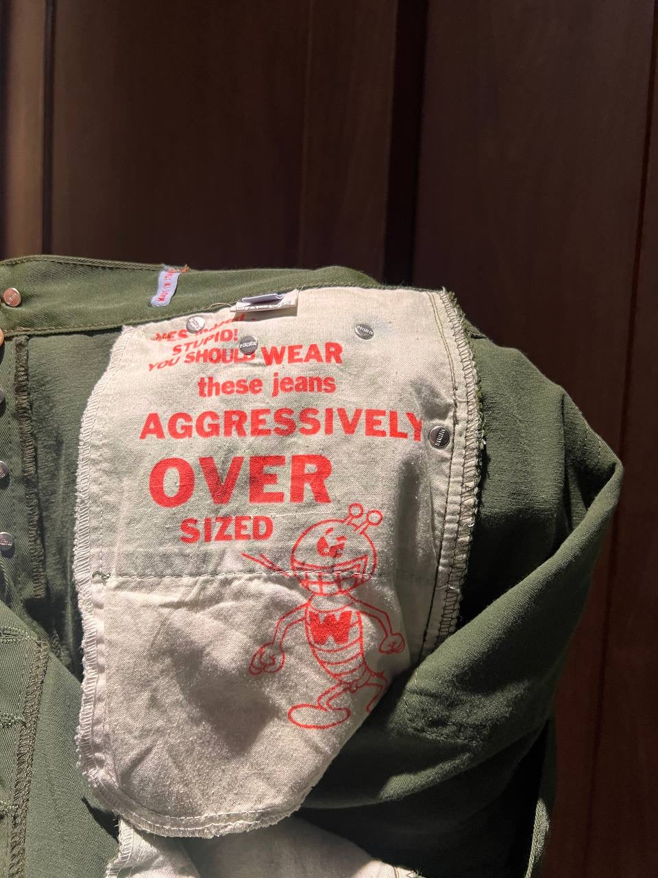 90s Walter Van Beirendonck WALT Aggresively Oversized Jeans