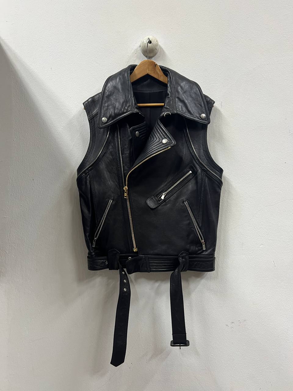 AW11 Juun.J Detachable Layered Double Rider Leather Jacket
