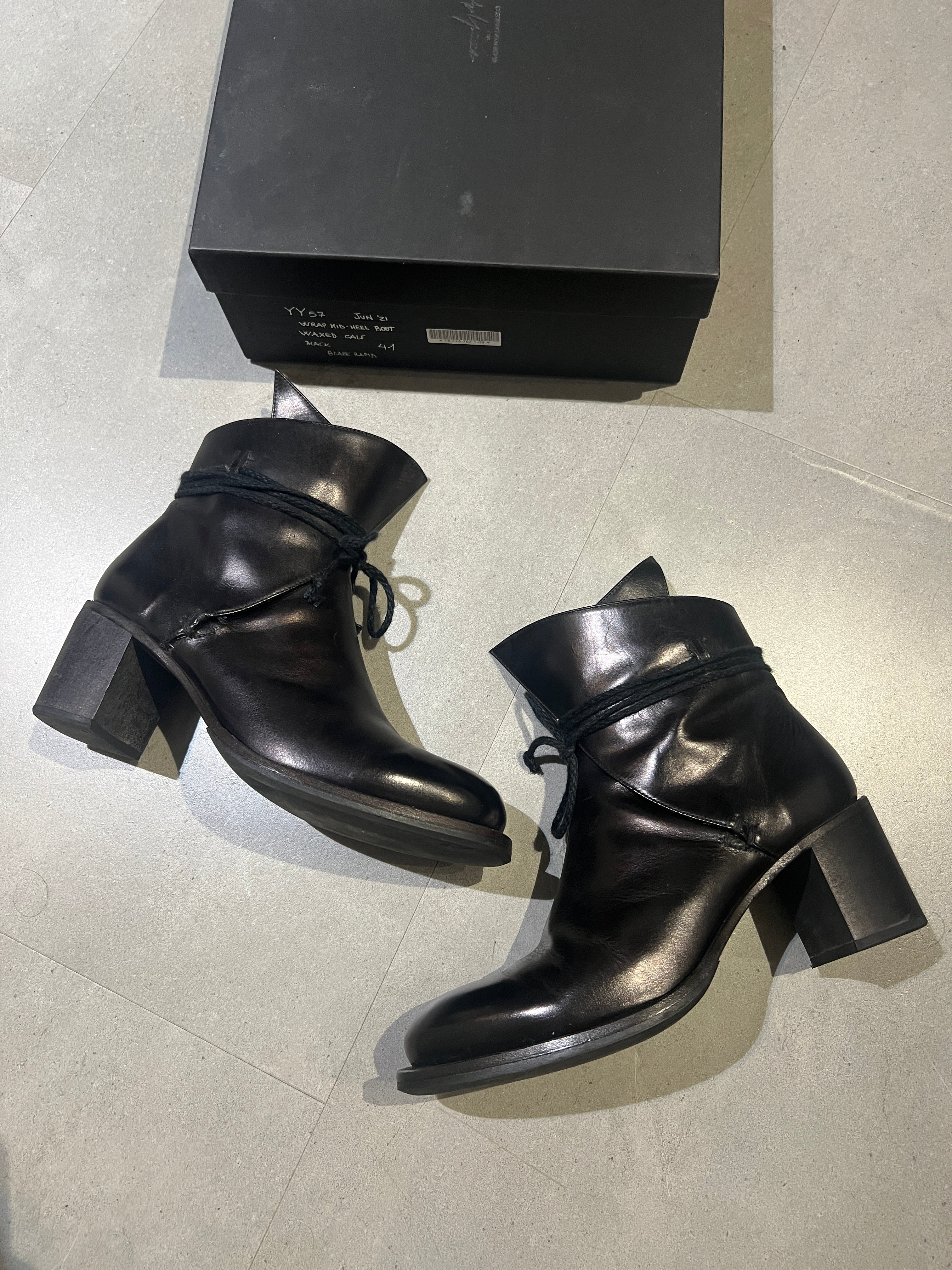 AW21 Yohji Yamamoto x CHEREVICHKIOTVICHKI Wrap Boots