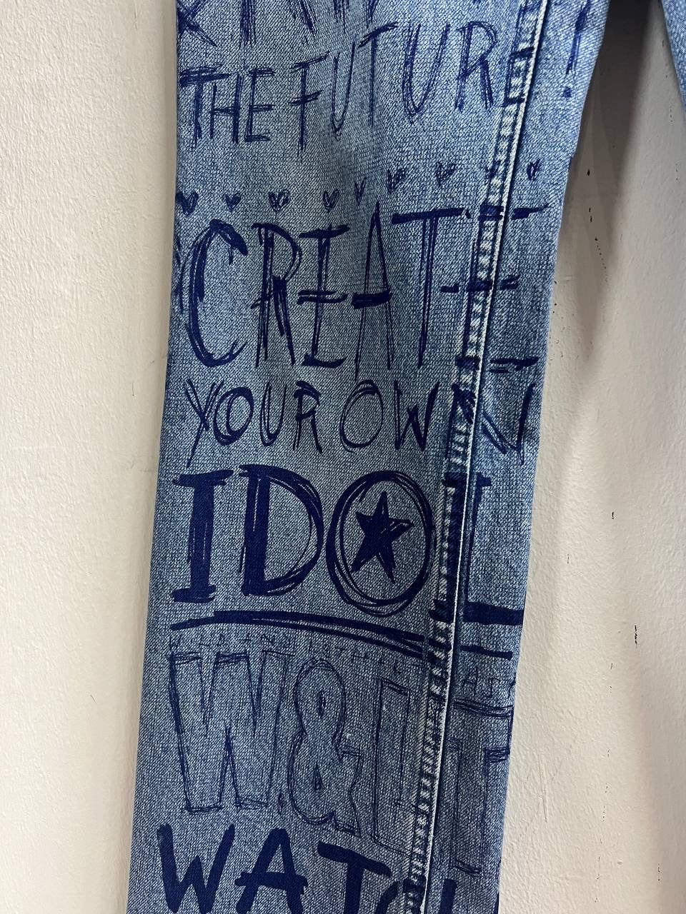 AW97 W&LT Walter Van Beirendonck Pen Scribble Denim