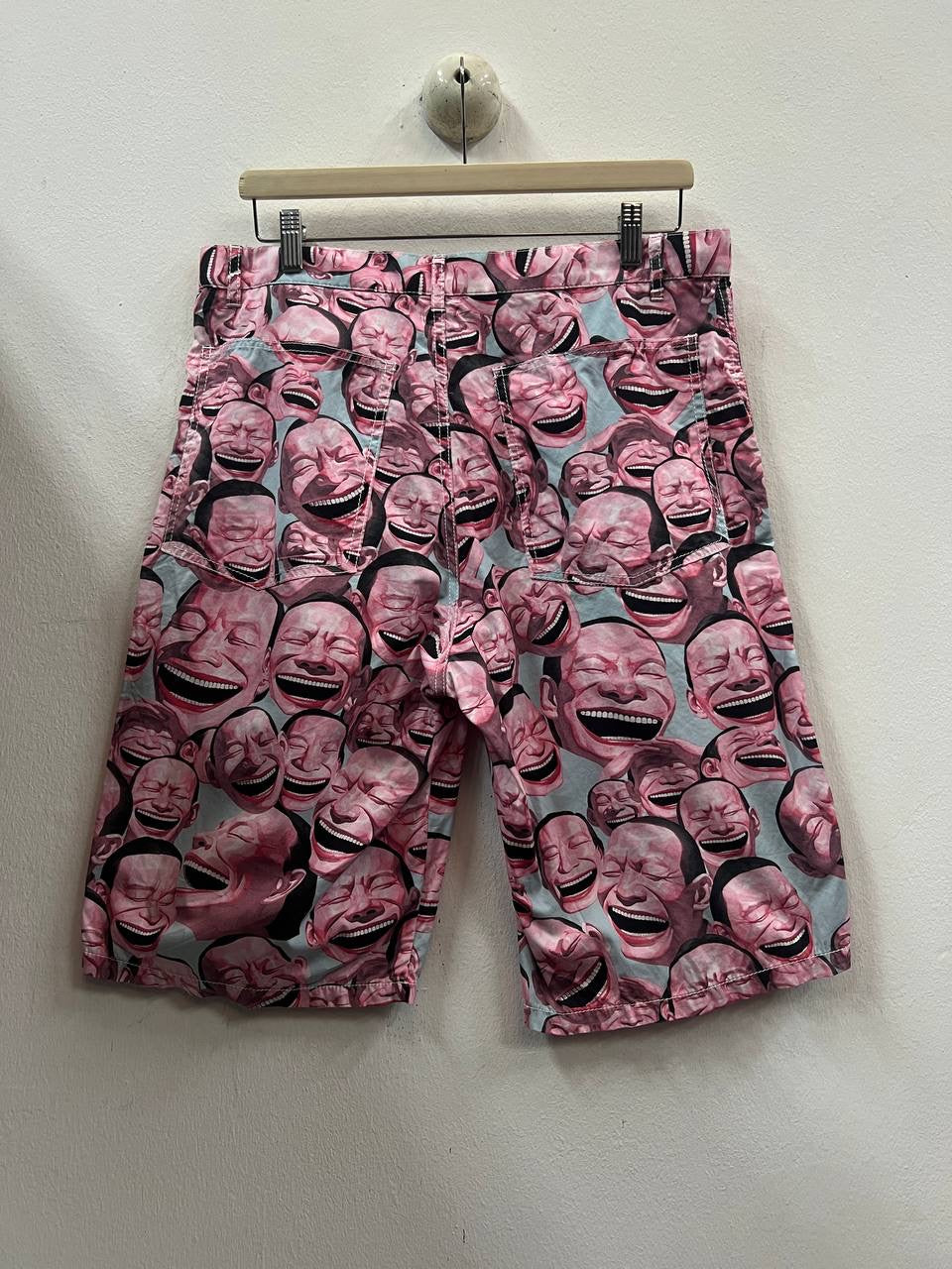 SS21 Comme Des Garcons Shirt x Yue Minjun “Laughing Man” Shorts