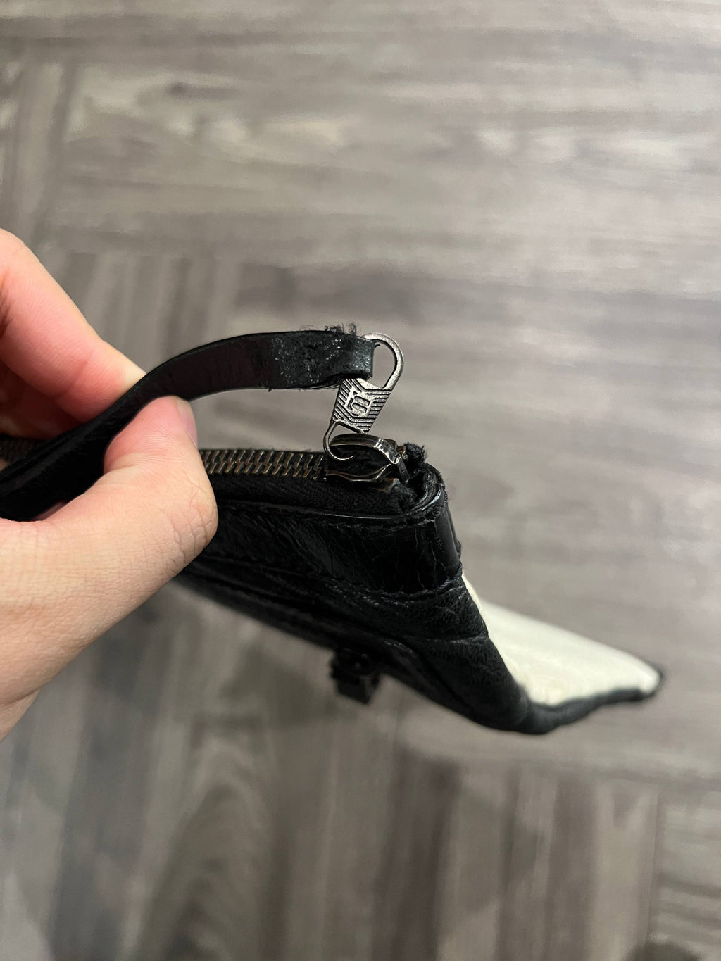 AW13 Balenciaga x Barneys New York Motocross Classic Lambskin Clip Large Clutch