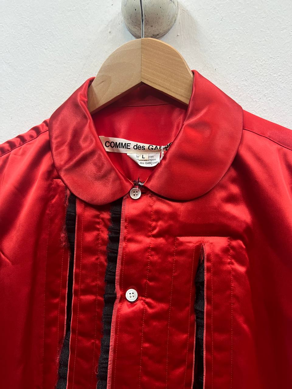 AW18 Comme Des Garcons Frill Distressed Shirt