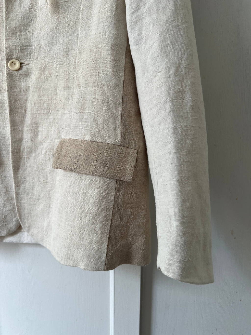 SS20 Archivio J.M. Ribot Antique Handwoven Linen Jacket
