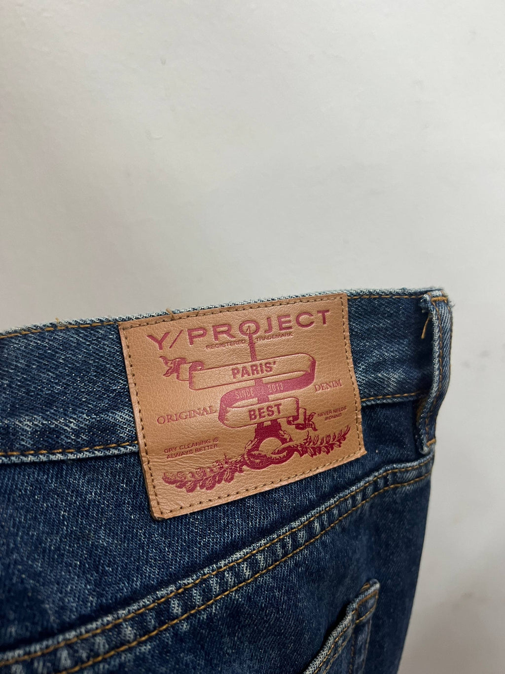SS23 Y/Project Maxi Cuff Western Cowboy Denim