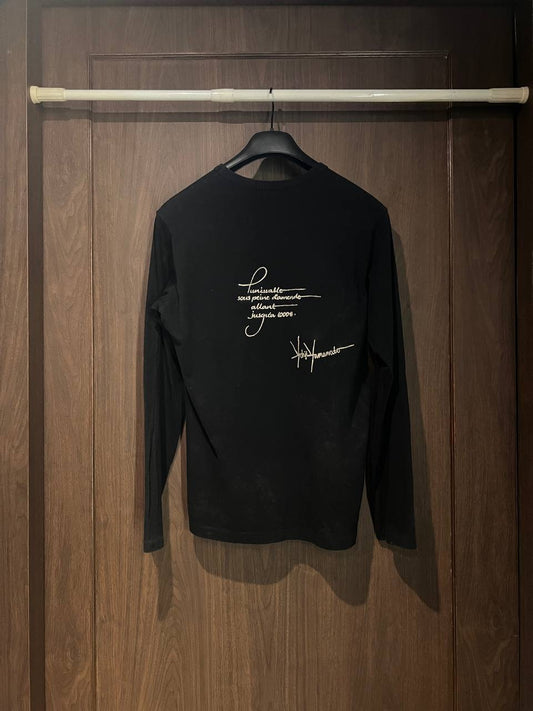 FW07 Yohji Yamamoto Pour Homme Embroidered Long Sleeve