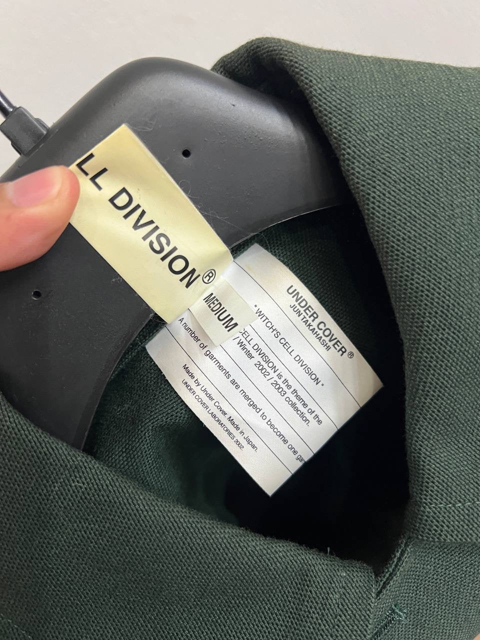 SAMPLE AW02 Undercover Witches Cell Division Backzip Peacoat