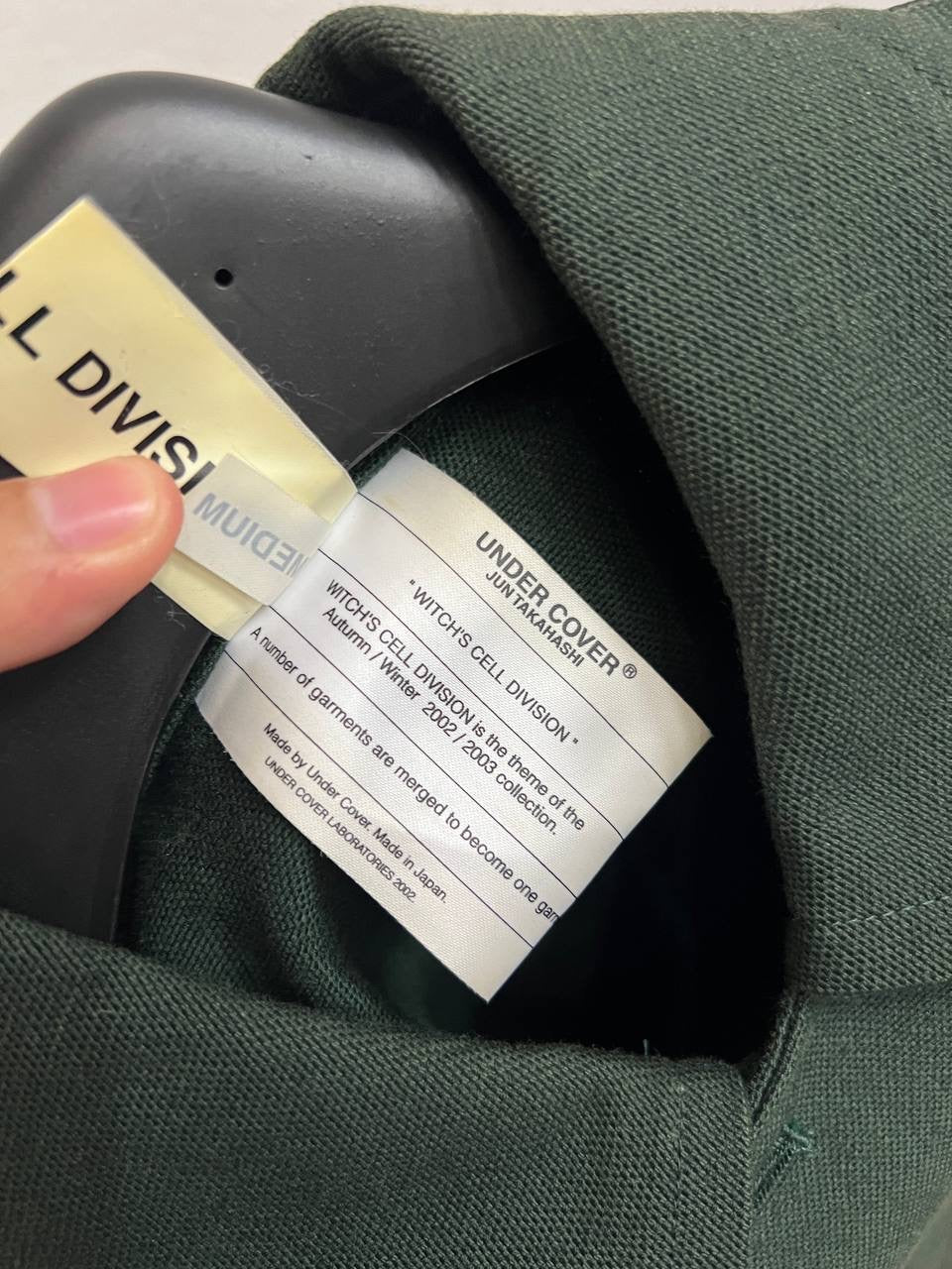 SAMPLE AW02 Undercover Witches Cell Division Backzip Peacoat