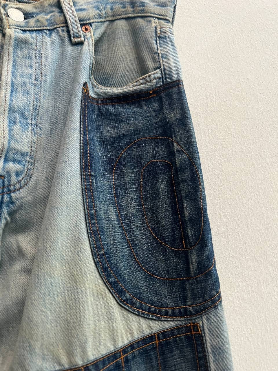 Rebuild by Needles x Levi's Motocross Patchwork Denim Jeans