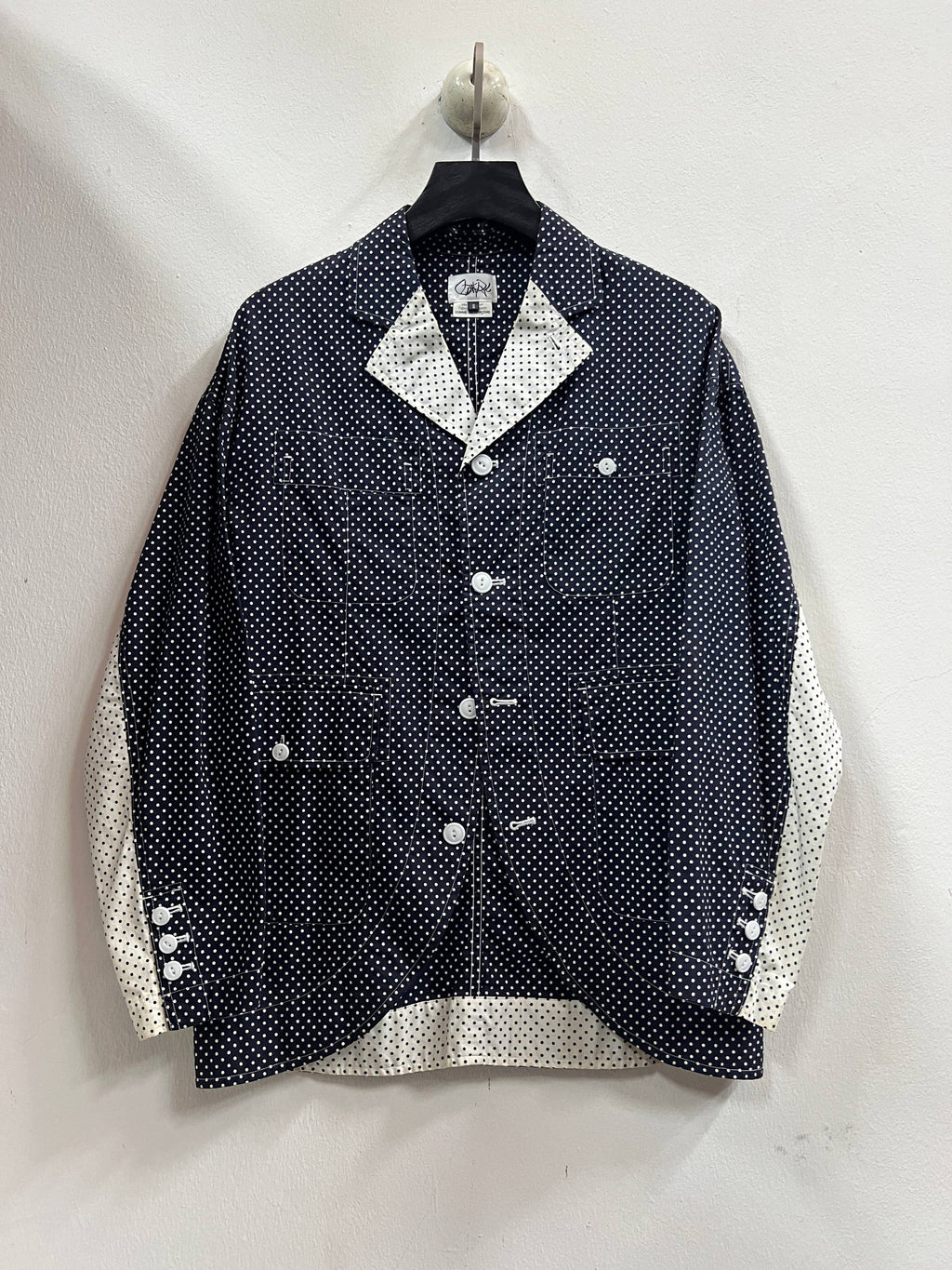 SS12 GANRYU Comme Des Garcons Deconstructed Polka Dots Jacket